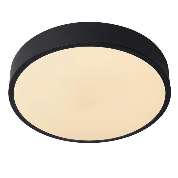 Lucide UNAR - Flush ceiling light - Ø 30 cm - LED Dim. - 1x18W 2700K - 3 StepDim - Black - detail 1